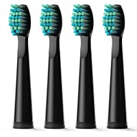 Cabezal de repuesto de cepillo de dientes de Fairywill Cerdas blandas x 4 Rojo o Púrpura Compatible con FW507- FW917…
